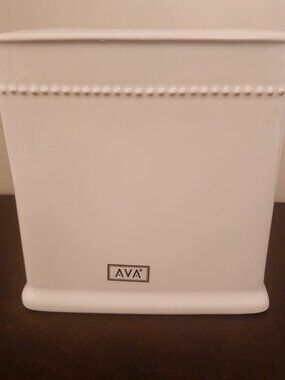 AVA Brand Decorative Tissue Box White